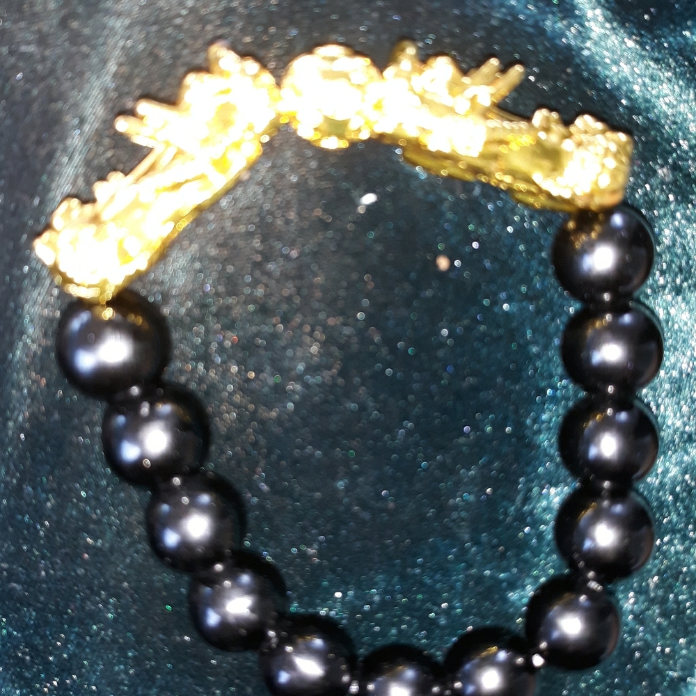 Master Za's double PIXIU wealth and health braclet